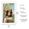 Olio Radino Italian Olive Oil - Puro e Squisito (Pure and Delicious) - Vintage Advertising Poster by Gino Boccasile c.1948 - Bamboo Fine Art 290gsm Paper (Unframed) 17x22in view 2