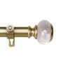 Rod Desyne 1" Lilian Single Curtain Rod, 48-84 inch, Light Gold view 3
