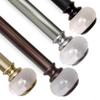Rod Desyne 1" Lilian Single Curtain Rod, 48-84 inch, Light Gold view 4