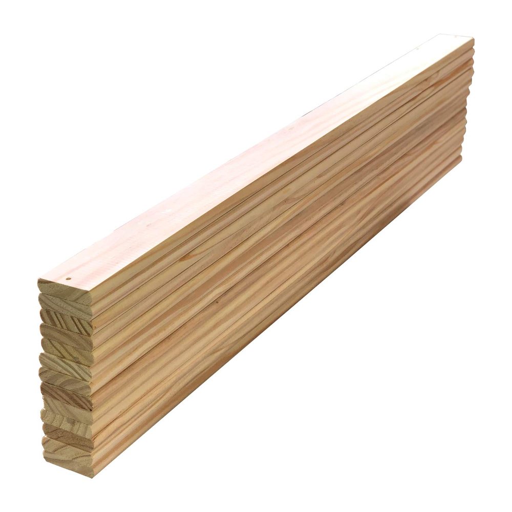 Bed Slats Solid Pine Wood Slats Mattress Support Pack of 13 Count Queen 59.87 in Long (152.06 cm) x 2.75 in Wide Bed Replacement Parts Custom Size Cutting Service (Queen 59.87)