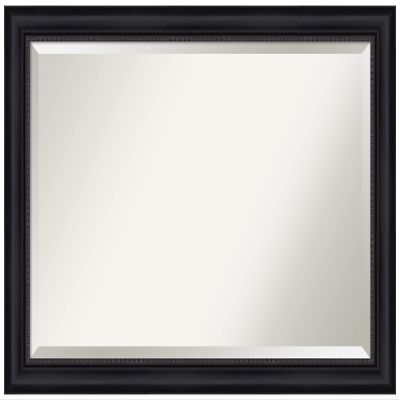 Amanti Art Black Bathroom Mirror for Over Sink, 29x41 Astor Black Rectangle Vanity Mirror, Large Traditional Frame, Hangs Horizonally and Vertically, Bathroom Wall Decor, Beveled Edge