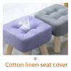 Solid Wood Small Stool Fashion Household Adult Sitting Pier Living Room Sofa Stool Low Stool Creative Fabric Small Bench Small Chair view 4