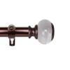 Rod Desyne 1" Lilian Single Curtain Rod, 48-84 inch, Bronze view 3