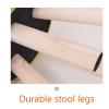 Solid Wood Small Stool Fashion Household Adult Sitting Pier Living Room Sofa Stool Low Stool Creative Fabric Small Bench Small Chair view 2