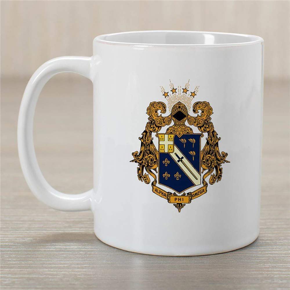 Alpha Phi Omega Greek Crest Coffee Mug