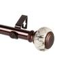 Rod Desyne 1" Prince Single Curtain Rod, 48-84 inch, Bronze view 1