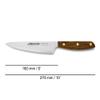 Arcos Kitchen Knife 6 Inch Stainless Steel. Professional Kitchen Knife for Cooking. Ovengkol Wood Handle 100% natural FSC and 160 mm Blade. Series Nordika view 3