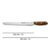 Arcos Slicing Knife | Ham Knife 10 Inch Stainless Steel. Professional Kitchen Knife for Cooking. Ovengkol Wood Handle 100% natural FSC and 250 mm Blade. Series Nordika view 2