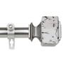 Rod Desyne 1" Will Single Curtain Rod, 48-84 inch, Satin Nickel view 3