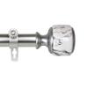 Rod Desyne 1" Janice Single Curtain Rod, 48-84 inch, Satin Nickel view 3