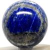 48mm 185g Rich Blue Lapis Lazuli w/Sparkling Golden Pyrite & Calcite Sphere Polished Natural Gemstone Crystal Mineral Ball - Afghanistan + Stand view 2