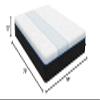 Diamond Mattress FreshRise Plus Copper Infusion Foam Mattress, Full Mattress 12-inch, Medium, Greenguard Gold, CertiPUR-US Certified, Fiberglass-Free, Made in USA view 2