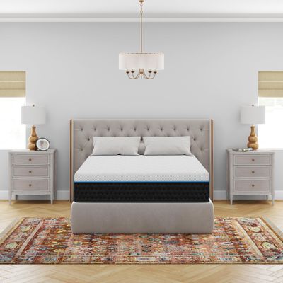 Diamond Mattress EquaLite Plus Copper Cooling Hybrid Mattress, Queen Mattress 12-inch Medium, Greenguard Gold, CertiPUR-US Certified, Fiberglass-Free, Made in USA