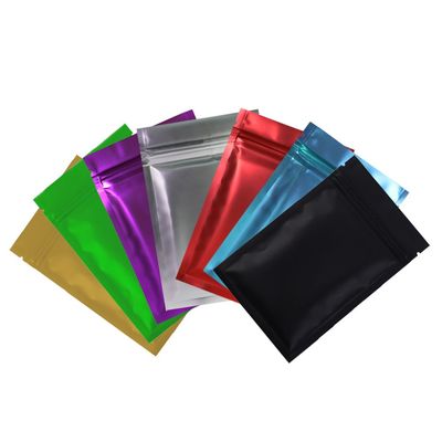QQ Studio 100pcs Double-Sided Matte Foil Flat Packaging Zipper Seal Bags (4" x 6", Matte Mixed)