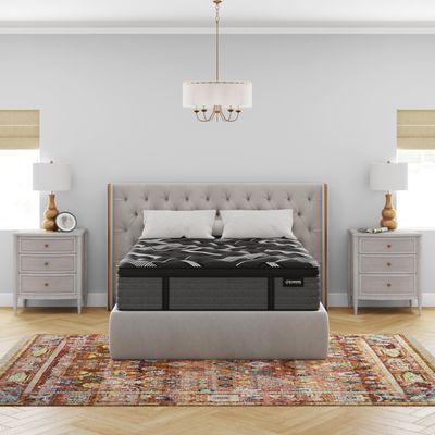 Diamond Mattress Alpine Breeze Graphite Hybrid w/Euro Topper Mattress, King Mattress 14.5-inch Medium, Greenguard Gold, CertiPUR-US Certified, Fiberglass-Free, Made in USA