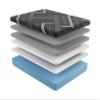 Diamond Mattress Zeta Ice Ultra-Cool Memory Foam Mattress  Graphite & Silver Infused  Medium Firmness 14 inch Full  CertiPUR-US & GREENGUARD Gold Certified  Made in USA view 3