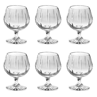 Barski Crystal - Sherry - Brandy - Cognac - Snifter - Glasses - Set of 6 - Handcrafted - Crystal Glass - Great for Spirits - Drinks - Bourbon - Wine - 9 ounce - Made in Europe