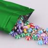 QQ Studio 100pcs Double-Sided Matte Foil Flat Packaging Zipper Seal Bags (4.7" x 7.1", Matte Green) view 4