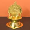 TANGERINE Brass Traditional Gajalakshmi Diya view 2