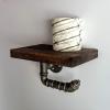WYFZT Kitchen Roll Holder Wall Mounted, Metal Paper Towel Holder for The Kitchen Wall Industrial Retro Water Pipe Shelves (Size : 2515cm) view 3
