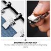 50pcs Stainless Steel Curtain Hooks Clips for Hanging Wet Swimsuits view 3