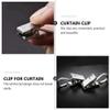 50pcs Stainless Steel Curtain Hooks Clips for Hanging Wet Swimsuits view 4