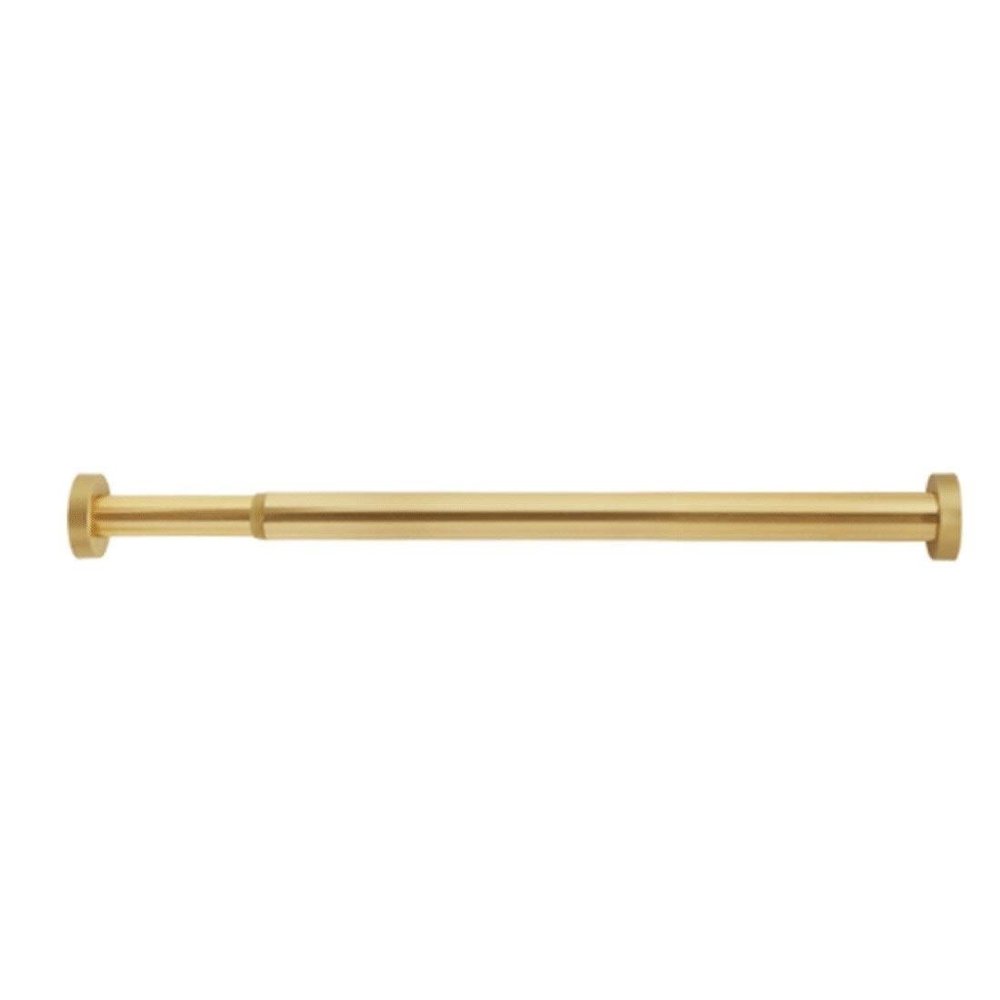 CXYGZLJ Punch-Free Shower Curtain Rod, Telescopic Rod, Clothes Rail, Curtain Rod, Bathroom Toilet Rack, Bedroom Wardrobe Pole (Gold) Pull Rod (Size : 127-220cm)