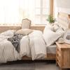 PURE ERA Jersey Knit 4pc Bed Sheet Set 100% T-Shirt Cotton Super Soft Comfy Breathable Fits Mattress Up to 20" Extra Deep Pocket(Solid Off White,Queen) view 3