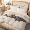 PURE ERA Jersey Knit 4pc Bed Sheet Set 100% T-Shirt Cotton Super Soft Comfy Breathable Fits Mattress Up to 20" Extra Deep Pocket(Solid Off White,Queen) view 4