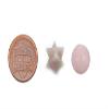 Astroghar Natural Rose Quartz Crystal 20 Mm Merkaba Star and Ball Sphere for Reiki Healing view 2