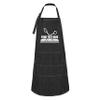 Hot4TShirts Hair Stylist Apron  Custom Denim Hairdresser Aprons with Pockets  Personalized Cosmetology Barber Gifts for Women & Men (Black Denim) view 1