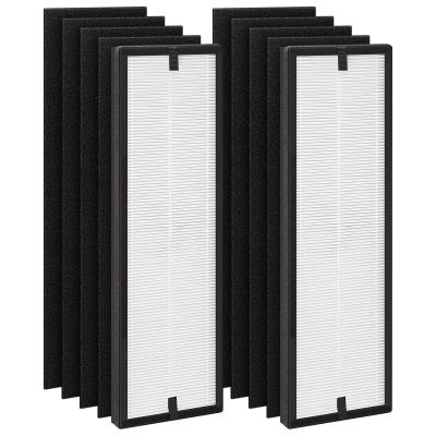 NEA-F1 HEPA Replacement Filter for Eureka NEA120 Air Puri-fier and for Toshiba Smart WiFi Air Puri-fier CAF-W36USW - 2 Pack NEA-F1 HEPA Filter with 8 Pack NEA-C1 Carbon Filter