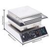 Commercial Waffle Maker, 110V 1500W 6Pcs Rectangle Waffle Maker Machine Nonstick Temperature and Time Control Square Waffle Maker, Waffle Iron for Bakeries, Restaurants, Kiosks, Canteens view 4