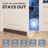 Grotheory Door Draft Stopper, Door Sweep, Weather Stripping Seal, 2 Pack view 2