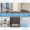 Grotheory Door Draft Stopper, Door Sweep, Weather Stripping Seal, 2 Pack view 4