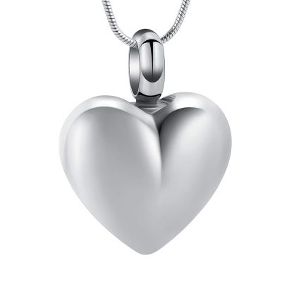 BAOWIQI Stainless Steel Cremation Jewelry Urn Pendant Necklace Heart Shape Urn Cremation Jewelry for Ashes