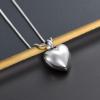 BAOWIQI Stainless Steel Cremation Jewelry Urn Pendant Necklace Heart Shape Urn Cremation Jewelry for Ashes view 4