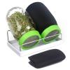 Seed Sprouting Jar Kit with Wide Mouth Mason Jars, Premium Stainless Steel Screen Sprout Lids, Blackout Sleeves, Tray and Sprouter Stand - Growing Broccoli, Alfalfa, Mung Beans and More view 1