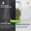 Seed Sprouting Jar Kit with Wide Mouth Mason Jars, Premium Stainless Steel Screen Sprout Lids, Blackout Sleeves, Tray and Sprouter Stand - Growing Broccoli, Alfalfa, Mung Beans and More view 2