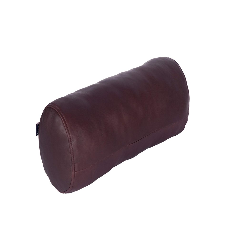 D DOLLY LAMB Round Cervical Roll Cylinder Bolster Pillow Cover | Ergonomically Designed for Head, Neck, Back, and Legs, Ideal for Spine and Neck Support, 6x16 Inches, Dark Maroon Pack of 1