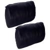 D DOLLY LAMB Round Cervical Roll Cylinder Bolster Pillow Cover | Ergonomically Designed for Head, Neck, Back, and Legs, Ideal for Spine and Neck Support, 6x14 Inches, Black Pack of 2 view 1