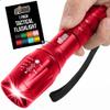 GORILLA GRIP Powerful LED Handheld Tactical Flashlight, Red view 1