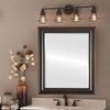OVALCREST Rectangle Beveled Wall Mirror for Home Decor - Messina Style - Rubbed Bronze - 15x19 Outside Dimensions view 3