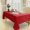 Spaces 100% Cotton Lightweight Tablecloth for Kitchen and Home Table Rectangle Easy Care Washable Tablecloth Decorative Tablecloth (60-Inch x 108-Inch, Burgundy)- Machine Washable. view 3