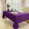 Spaces 100% Cotton Lightweight Tablecloth for Kitchen and Home Table Rectangle Easy Care Washable Tablecloth Decorative Tablecloth (60-Inch x 108-Inch, Purple)- Machine Washable. view 3