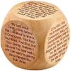 Needzo Catholic Scripture Prayer Cube Wooden, My First Holy Communion and Read Religious Dice, Sunday School Classroom Supplies, Pack of 3 view 2