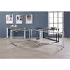 Acme Tyrese Wooden Rectangle Top Writing Desk with USB Port in Walnut and Black view 4