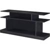Acme Sollix Wooden Sofa Table with Multiple Storage Compartments in Black view 1