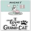 Cat Lover I Love My Grandcat Decorative Refrigerator Magnet on Backer Card view 1