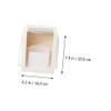 NUOBESTY 3pcs packing box birthday bag floral hug bucket packing bags bouquet wrap accessories flower wrapping Christmas white candy box view 2